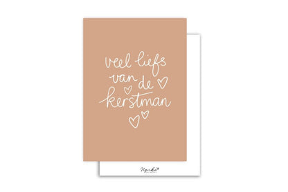 Nynke ontwerpt: Kaart | Veel liefs van de kerstman