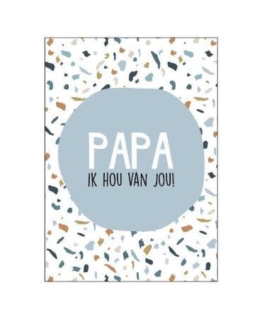Kassaplan: kaart a6 - papa ik hou van jou