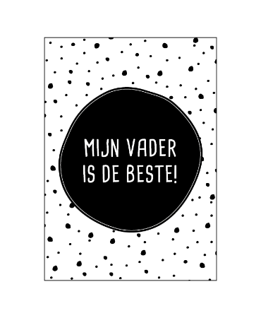 Kassaplan: kaart a6 - mijn vader is de beste