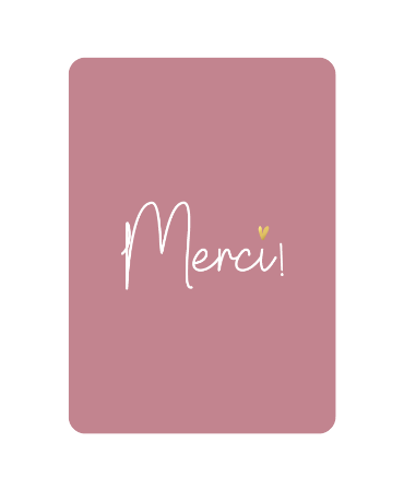 KP: kaartje a6 - Merci