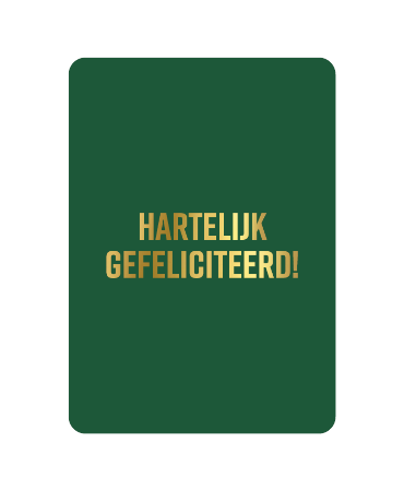 KP: kaartje a6 - hartelijk gefeliciteerd!