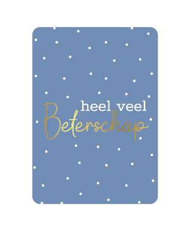 KP: kaartje a6 - Heel veel beterschap