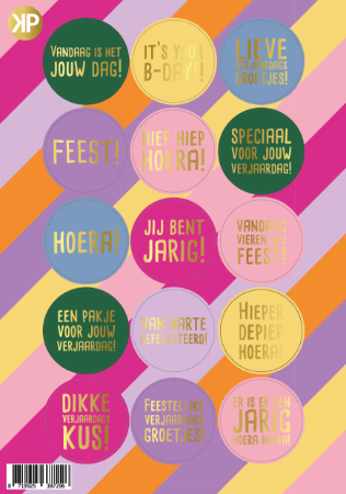 KP: stickervel a5 - funcky feest