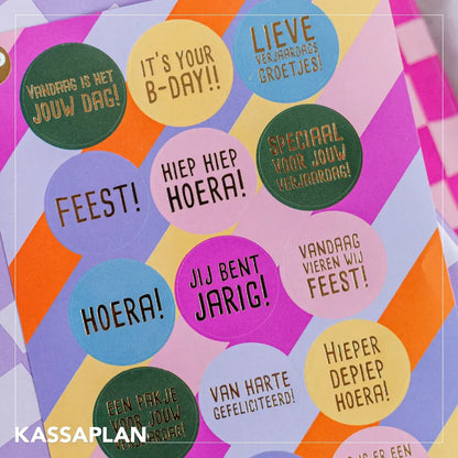 KP: stickervel a5 - funcky feest