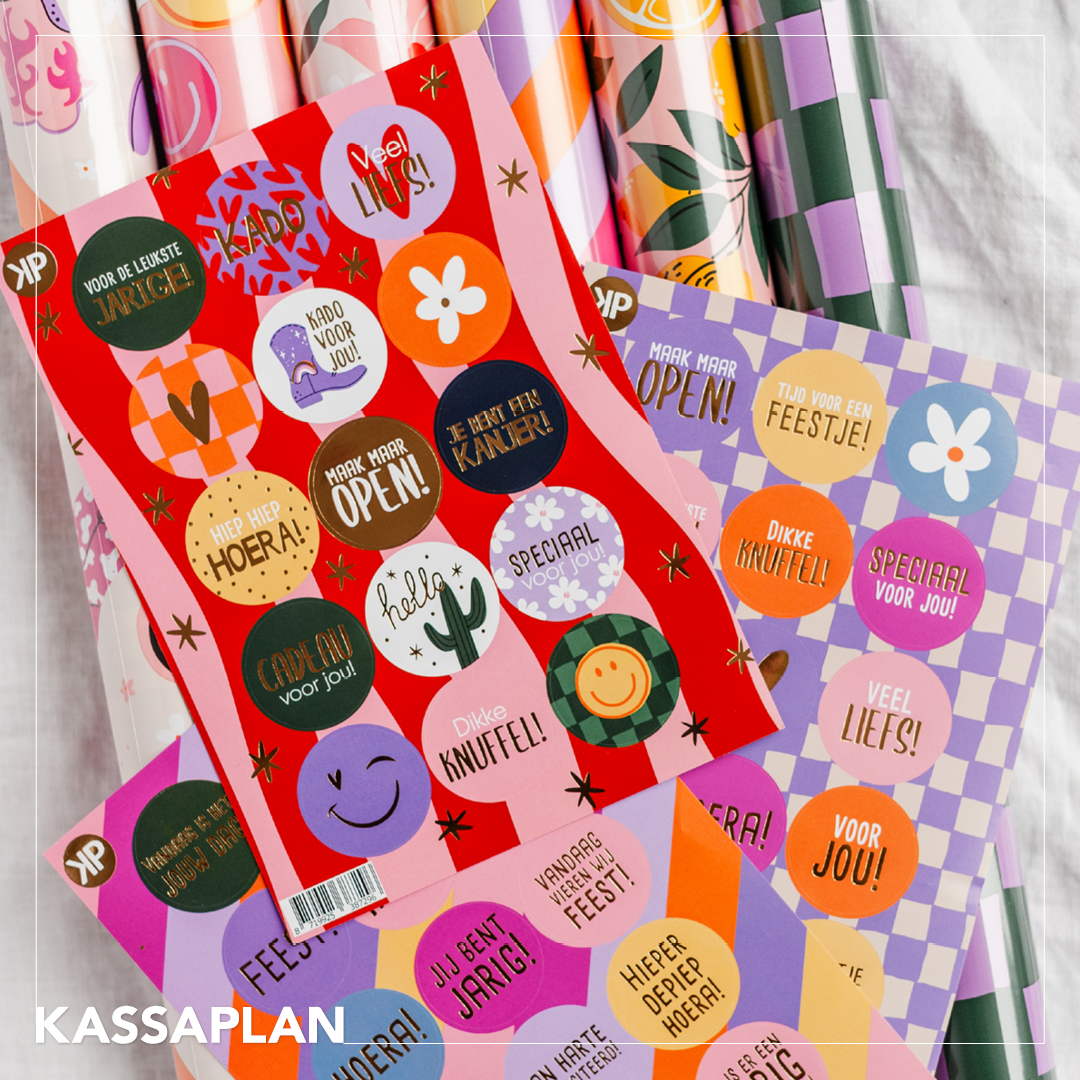 KP: stickervel a5 - retro
