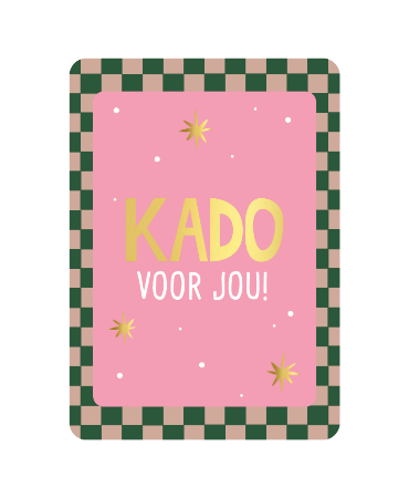KP: kaartje a6 - kado voor jou