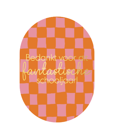 KP: kaartje a6 - Bedankt voor dit fantastische schooljaar!
