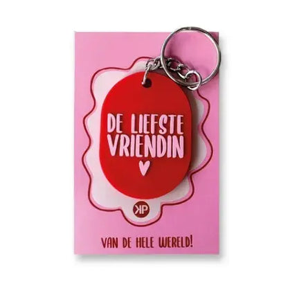 KP: sleutelhanger - de liefste vriendin