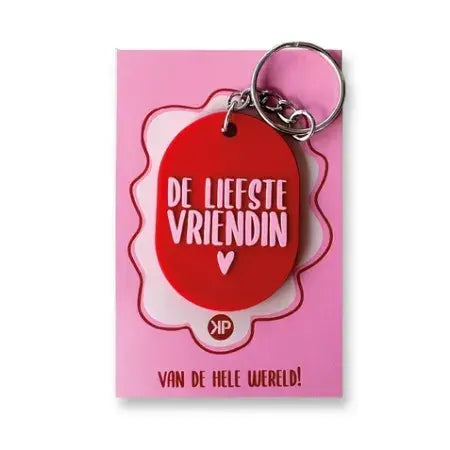 KP: sleutelhanger - de liefste vriendin