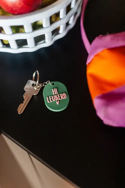 KP: sleutelhanger - hi leukerd