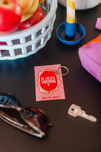 KP: sleutelhanger - de liefste vriendin