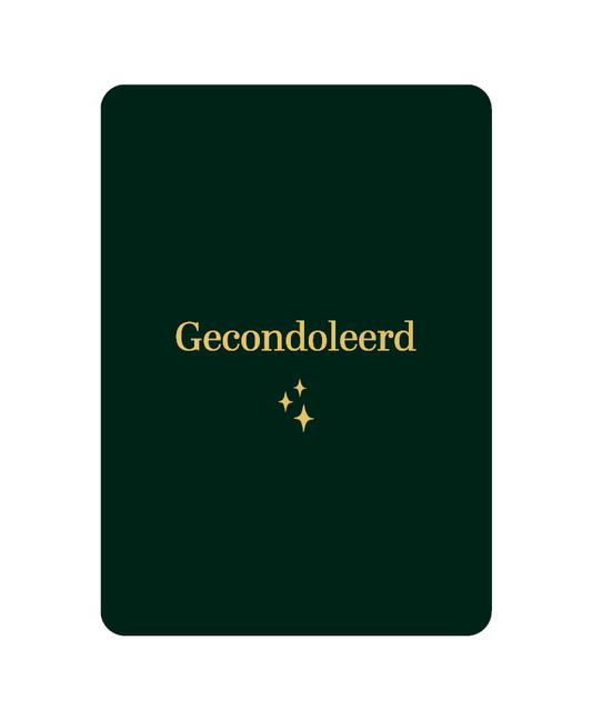 KP: kaartje a6 - Gecondoleerd