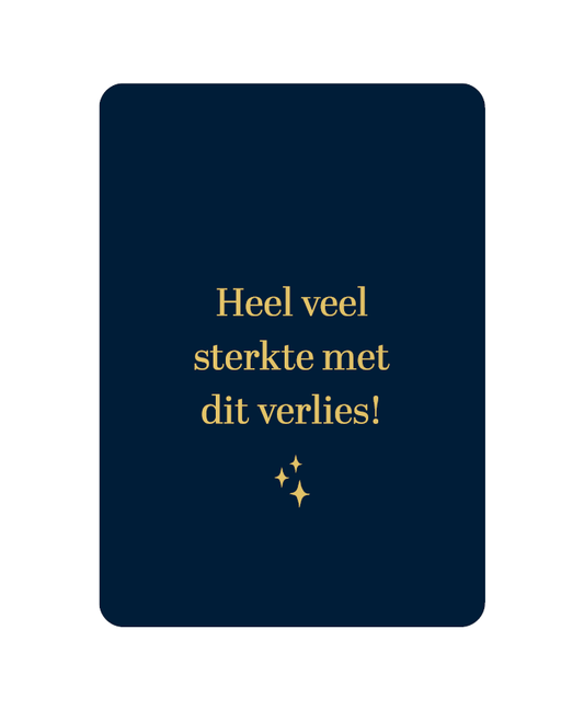 KP: kaartje a6 - heel veel sterkte met dit verlies