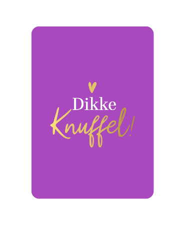 KP: kaartje a6 - Dikke knuffel