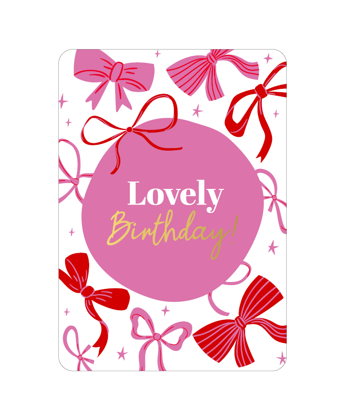 KP: kaartje a6 - Lovely birthday