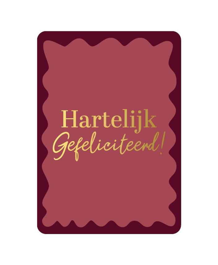 KP: kaartje a6 - Hartelijk gefeliciteerd
