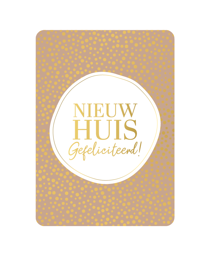 KP: kaartje a6 - Nieuw huis gefeliciteerd
