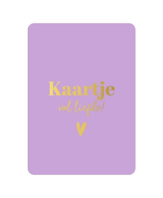 KP: kaartje a6 - Kaartje vol liefde