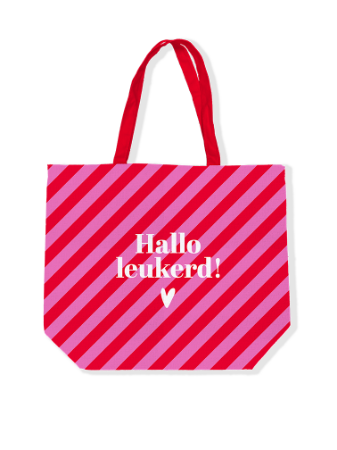 KP: Canvas tas - hallo leukerd