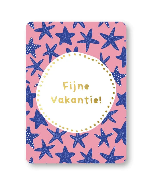 KP: kaartje a6 - Fijne vakantie