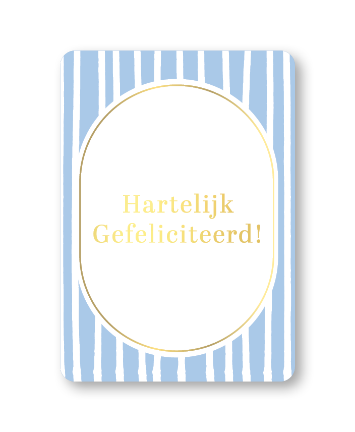 KP: kaartje a6 - Hartelijk gefeliciteerd