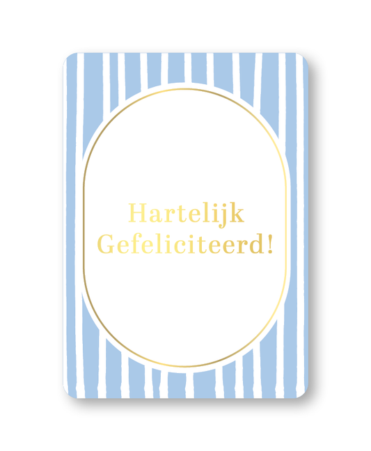 KP: kaartje a6 - Hartelijk gefeliciteerd