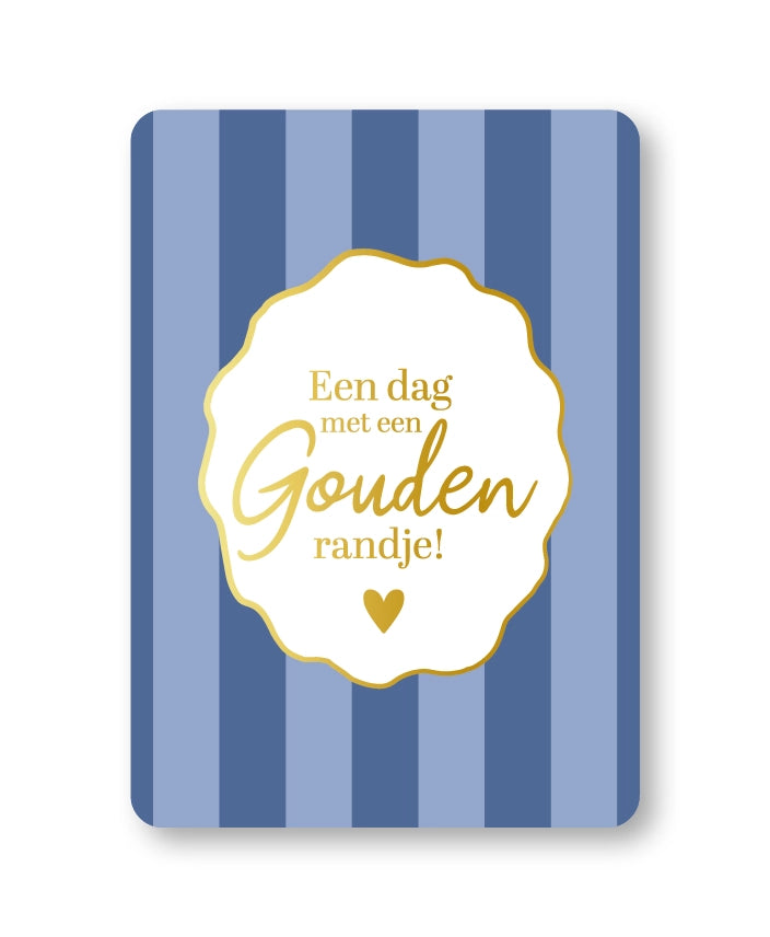 Wenskaart | Gouden randje