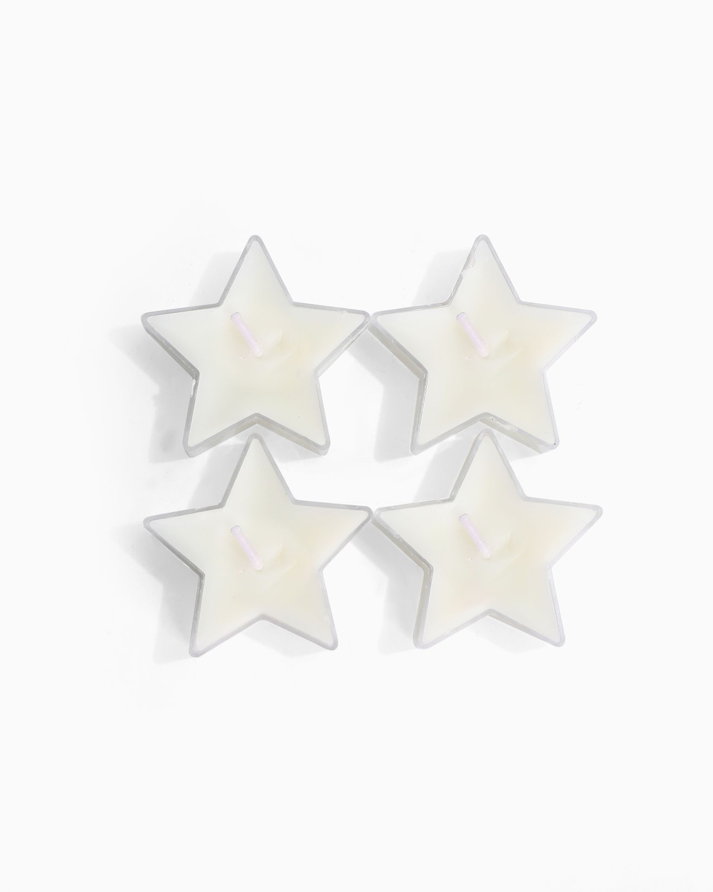 Stationery & gift: Kaarsjes Waxinehartjes creme - sterrenlichtjes voor jou