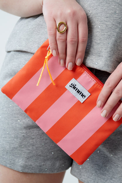 Yehwang: ritstas strepen - oranje en roze