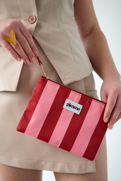 Yehwang: ritstas strepen - rood en roze