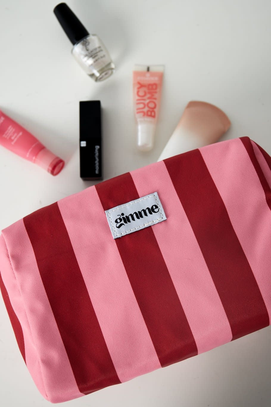 Yehwang: toilettas - strepen rood en roze