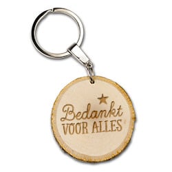 Miko: Boomschijf keyr - bedankt voor alles