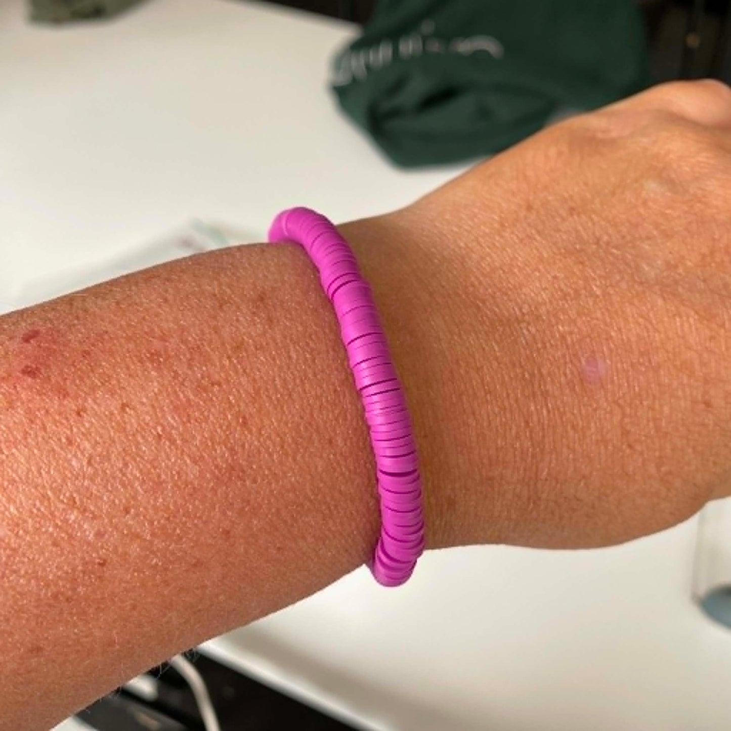 Biba: armbandje klei - paars