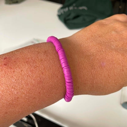 Biba: armbandje klei - paars