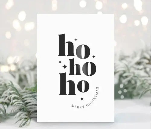 Liefz: kaart a6 - Ho Ho Ho Merry Christmas