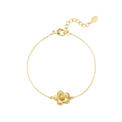 Armbandje: bloem groot