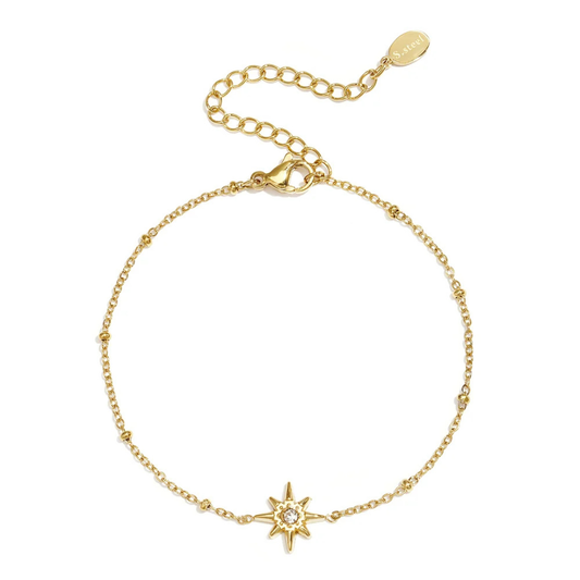 Armbandje: ster met zirconia