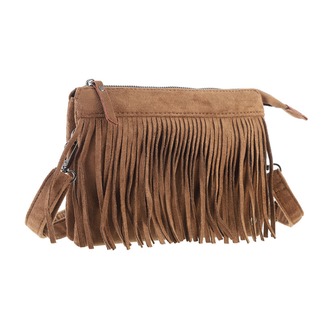 I'm dutch: Handtas - telefoon- en schoudertasje Salla - Camel