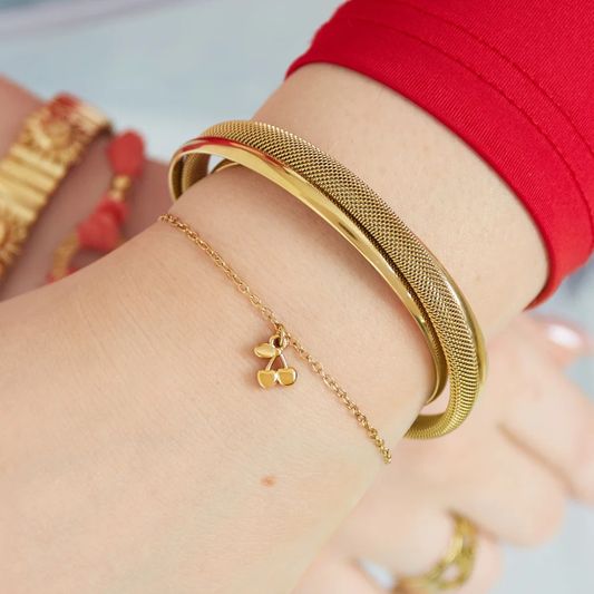 Armbandje: kersen