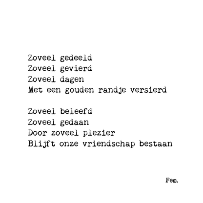 Papierpleziertjes: Kaart met Diffuser – Zoveel Vriendschap