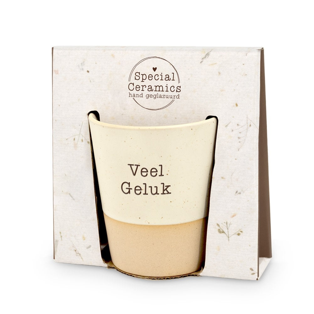 Miko: Mok keramiek - veel geluk