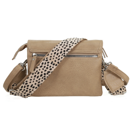 I'm dutch: Handtas - schoudertasje Bremen - Natural dot