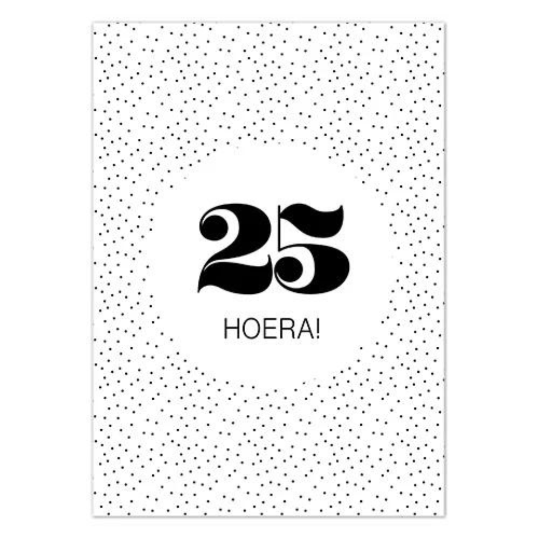 Liefz: kaart a6 - Hoera! 25