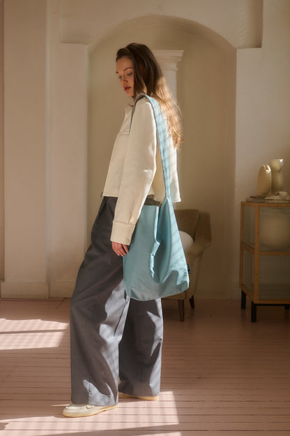 tinne + mia cross: Feel good bag - stone blue | BRING IT ON