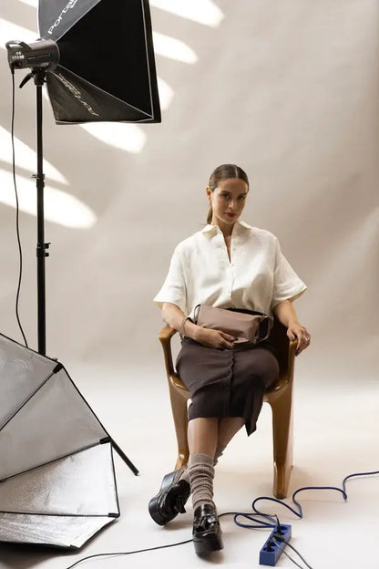 Tinne + Mia: Cross body baggy | beaver fur