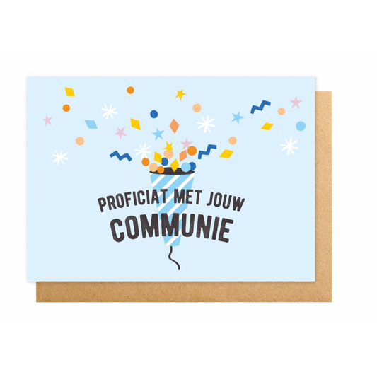 Enfant terrible: wenskaart - Proficiat met jouw communie