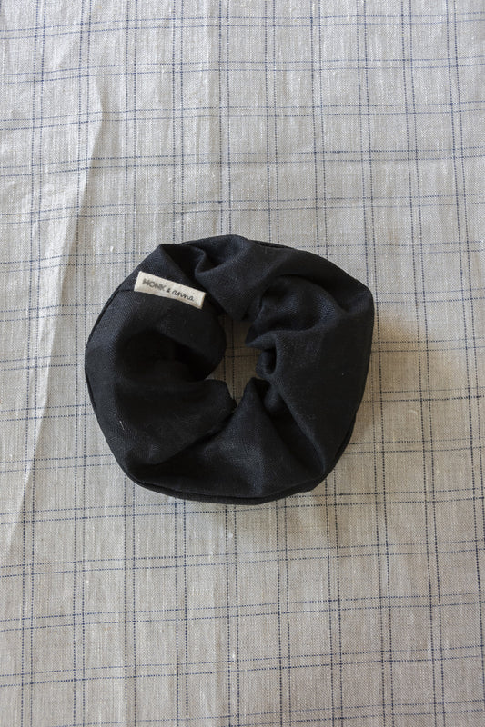 Monk & anna: scrunchie - linen black