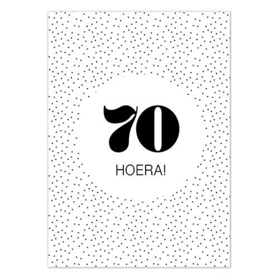 Liefz: kaart a6 - Hoera! 70