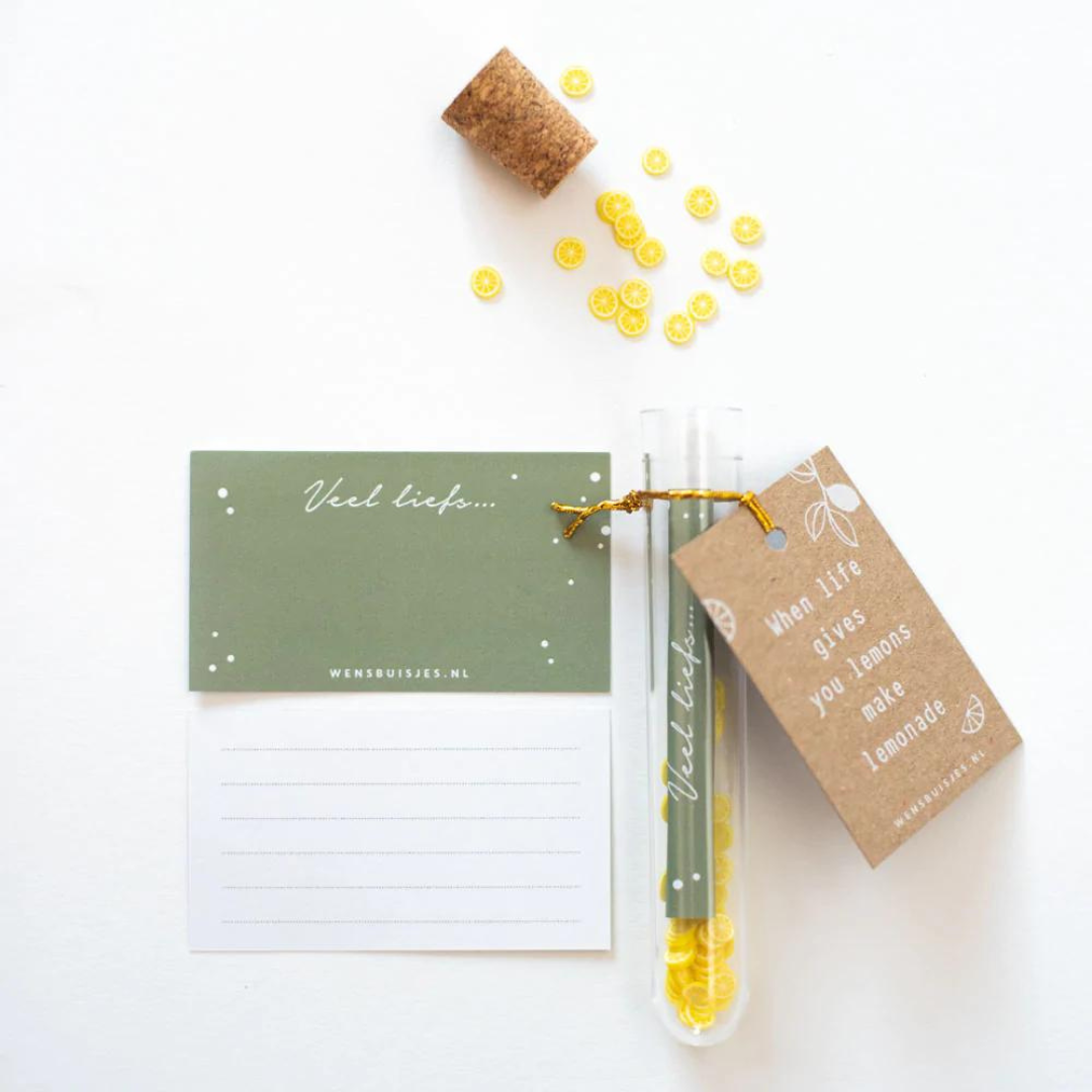 Wensbuisjes: Wensbuisje - When life gives you lemons make lemonade