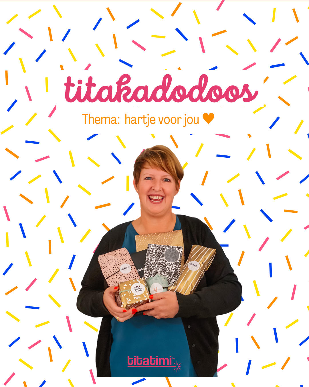 Pre-order: titaKADOdoos - thema: hartje voor jou